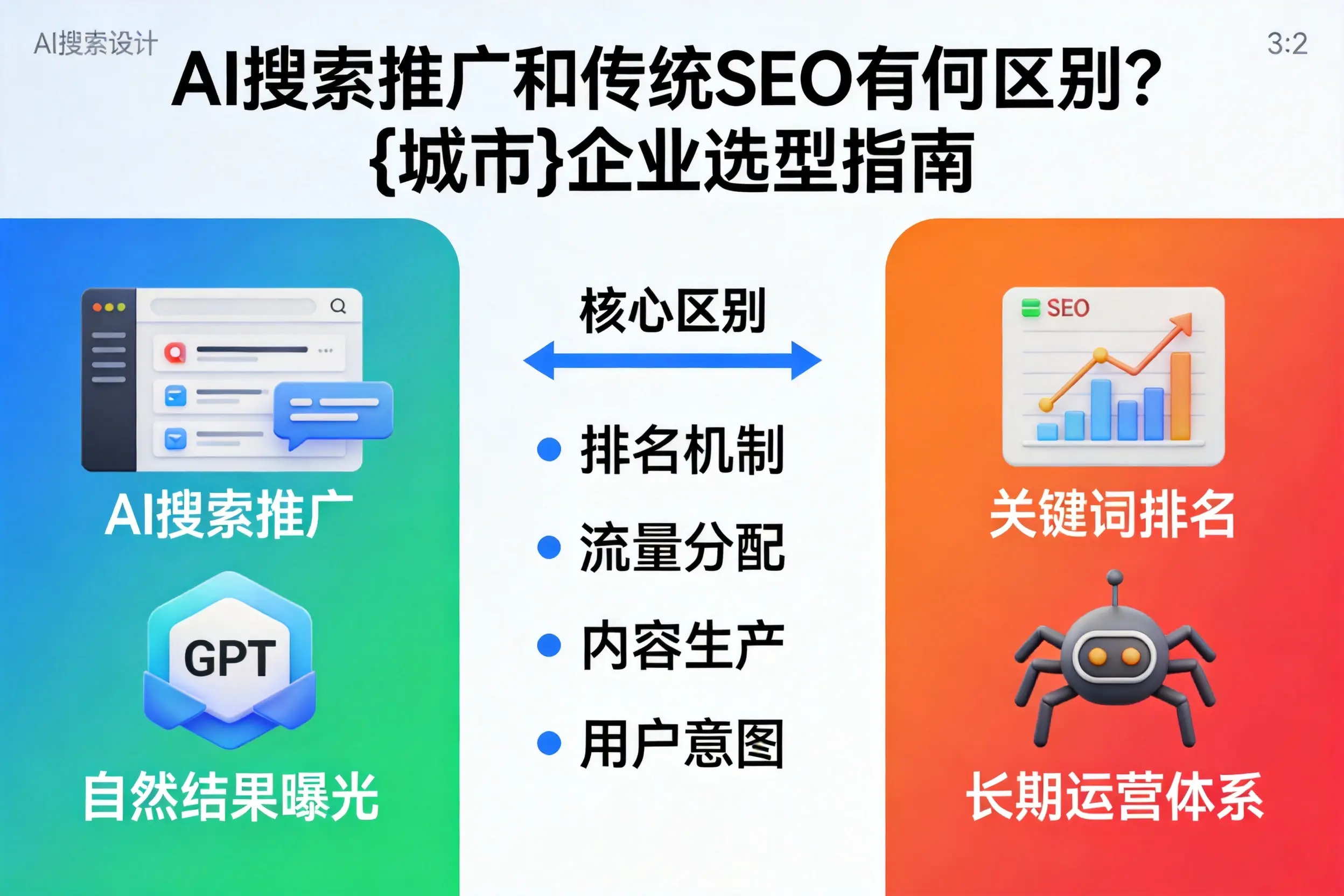 AI搜索推广和传统SEO有何区别？西藏企业选型指南