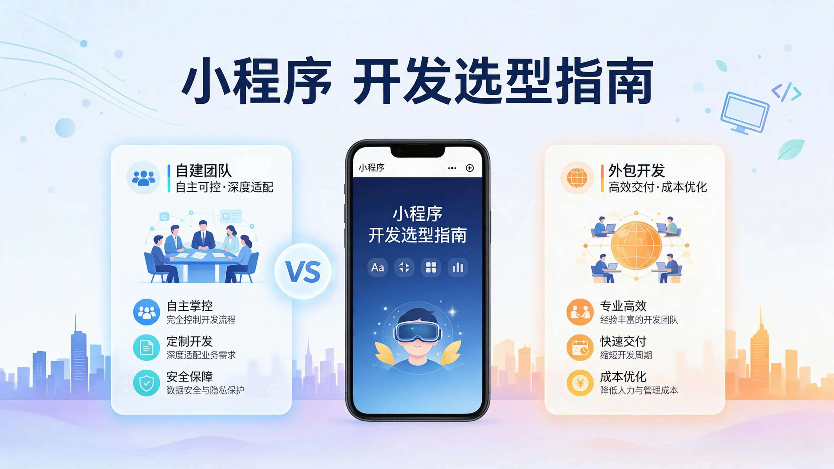 西藏小程序开发选型指南：自建团队与外包的优劣对比分析