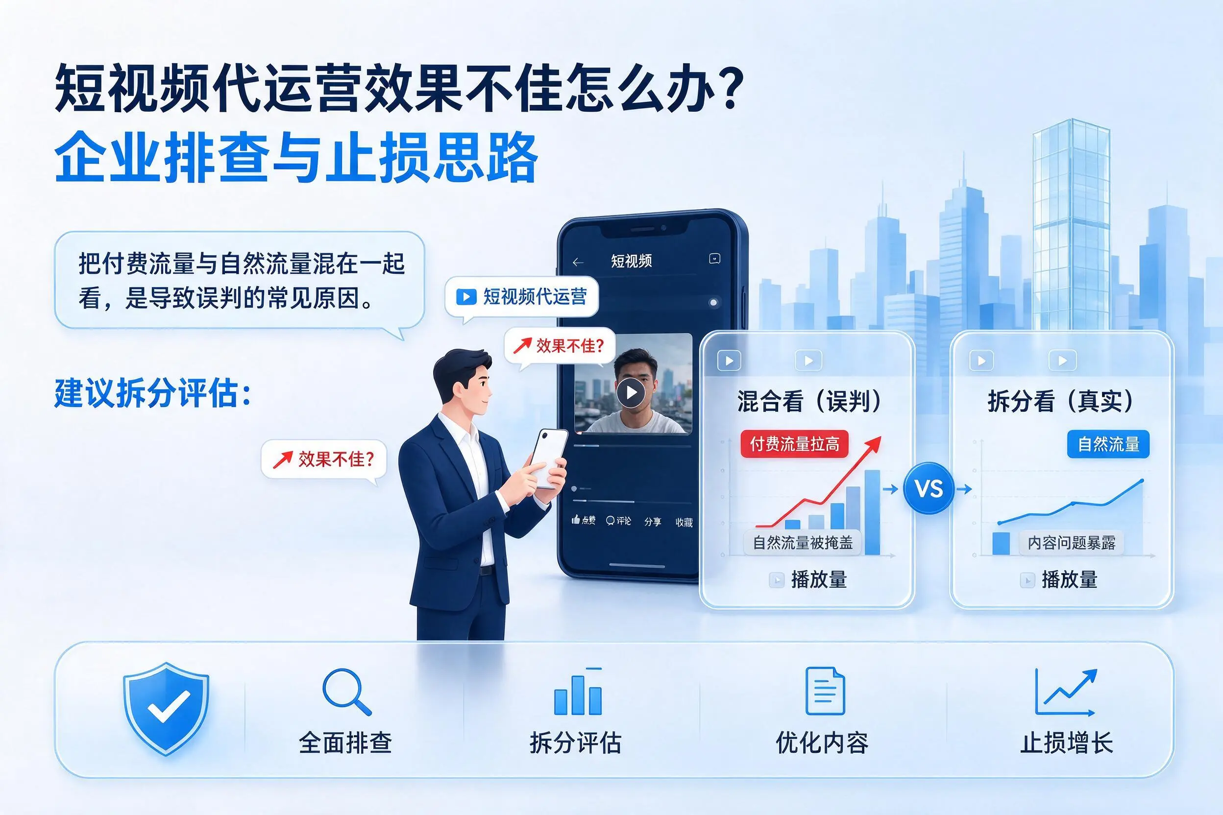 短视频代运营效果不佳怎么办?西藏企业排查与止损思路