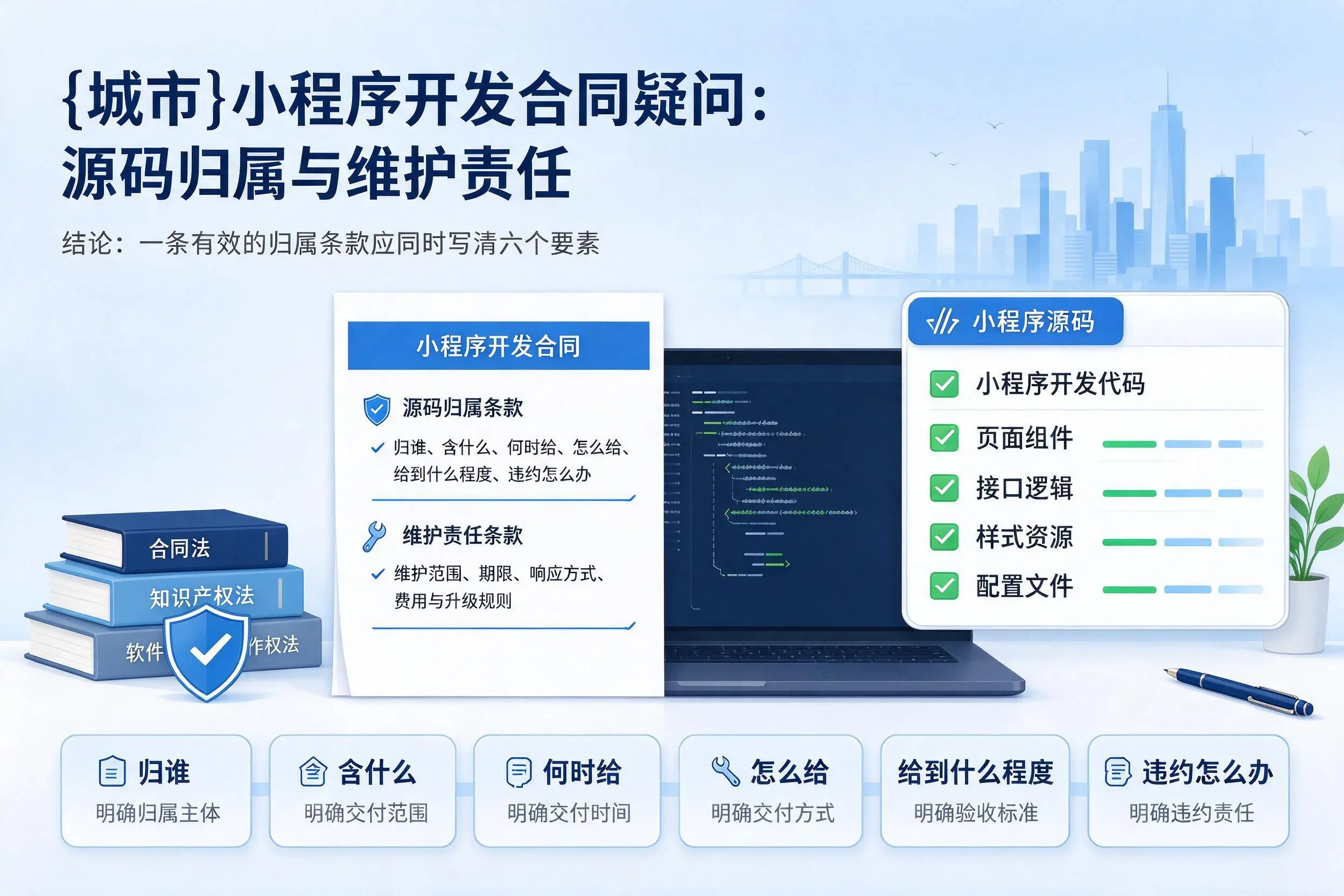 西藏小程序开发合同疑问：源码归属与维护责任