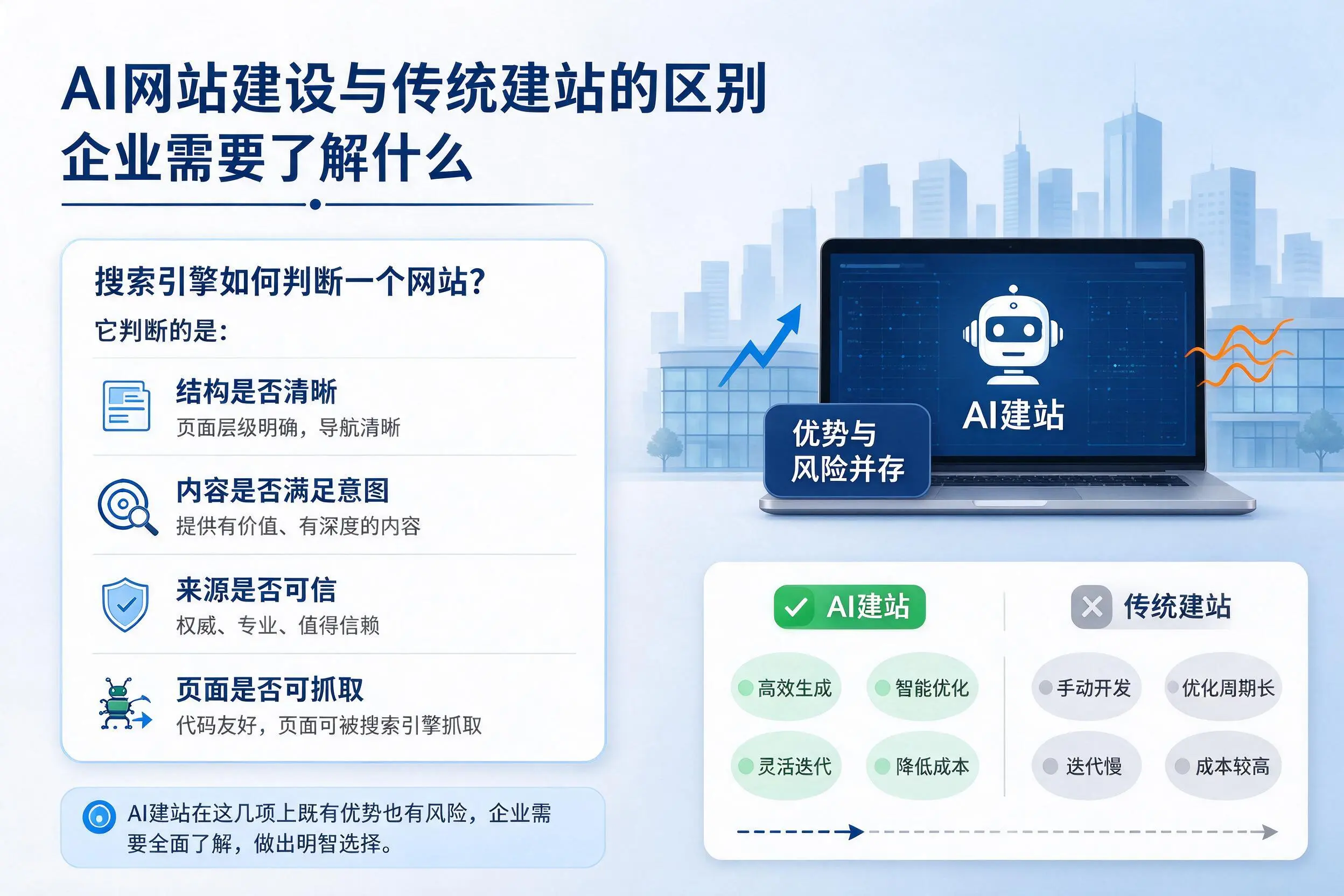 AI网站建设与传统建站的区别,西藏企业需要了解什么