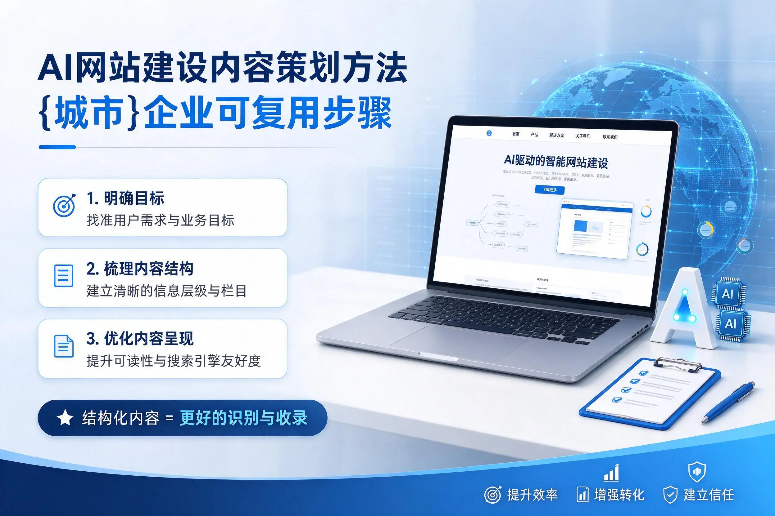 AI网站建设内容策划方法,西藏企业可复用步骤