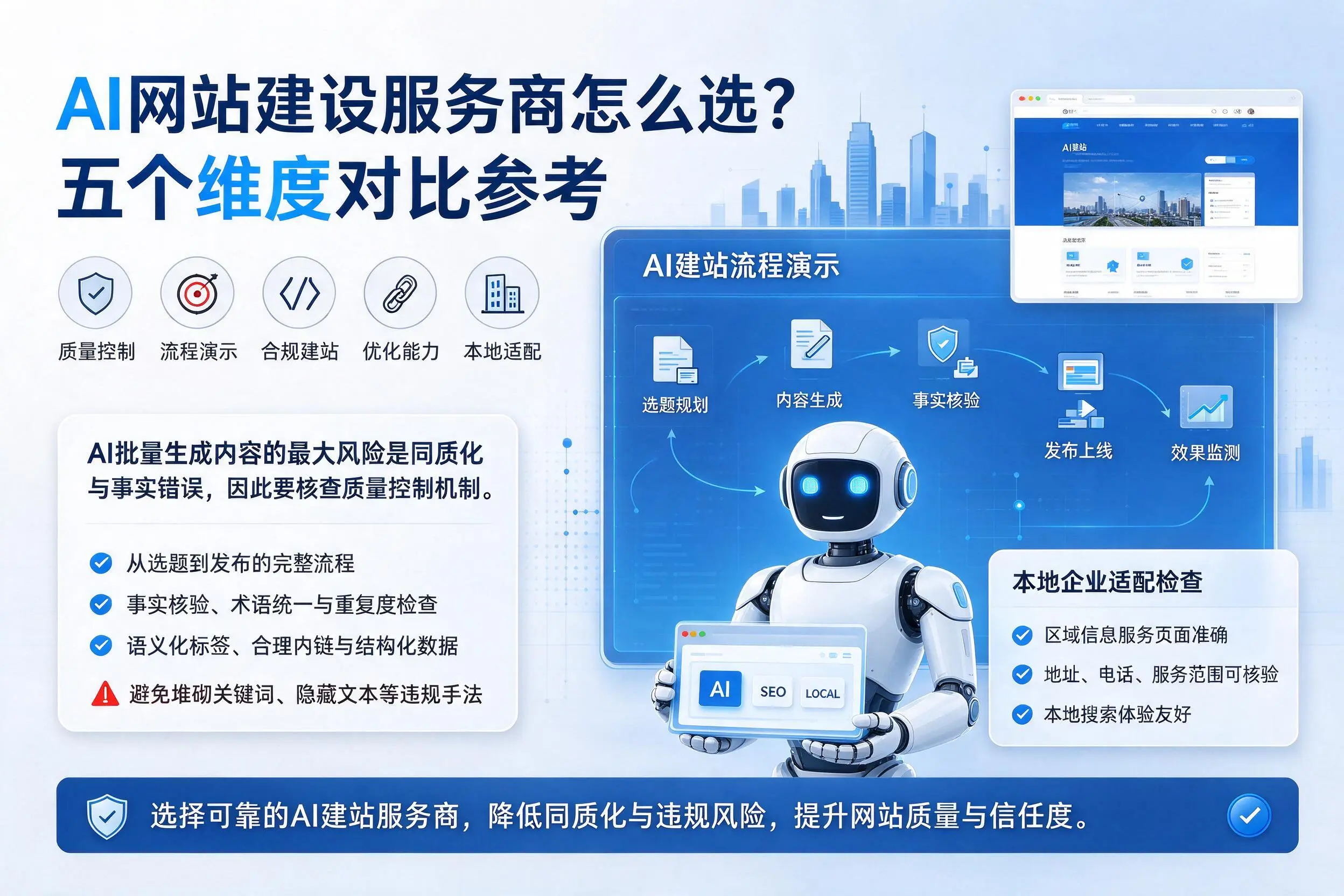 西藏AI网站建设服务商怎么选？五个维度对比参考