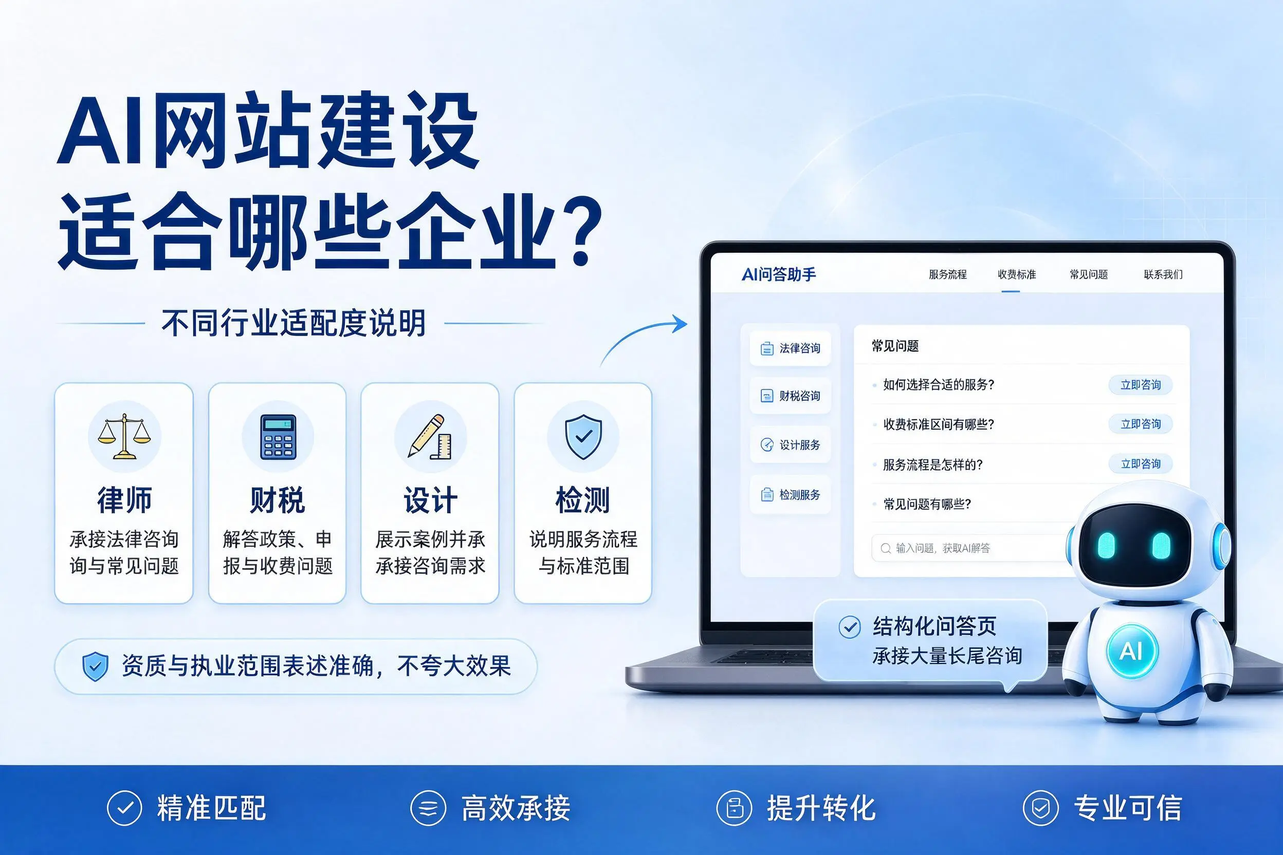 AI网站建设适合哪些企业?西藏不同行业适配度说明