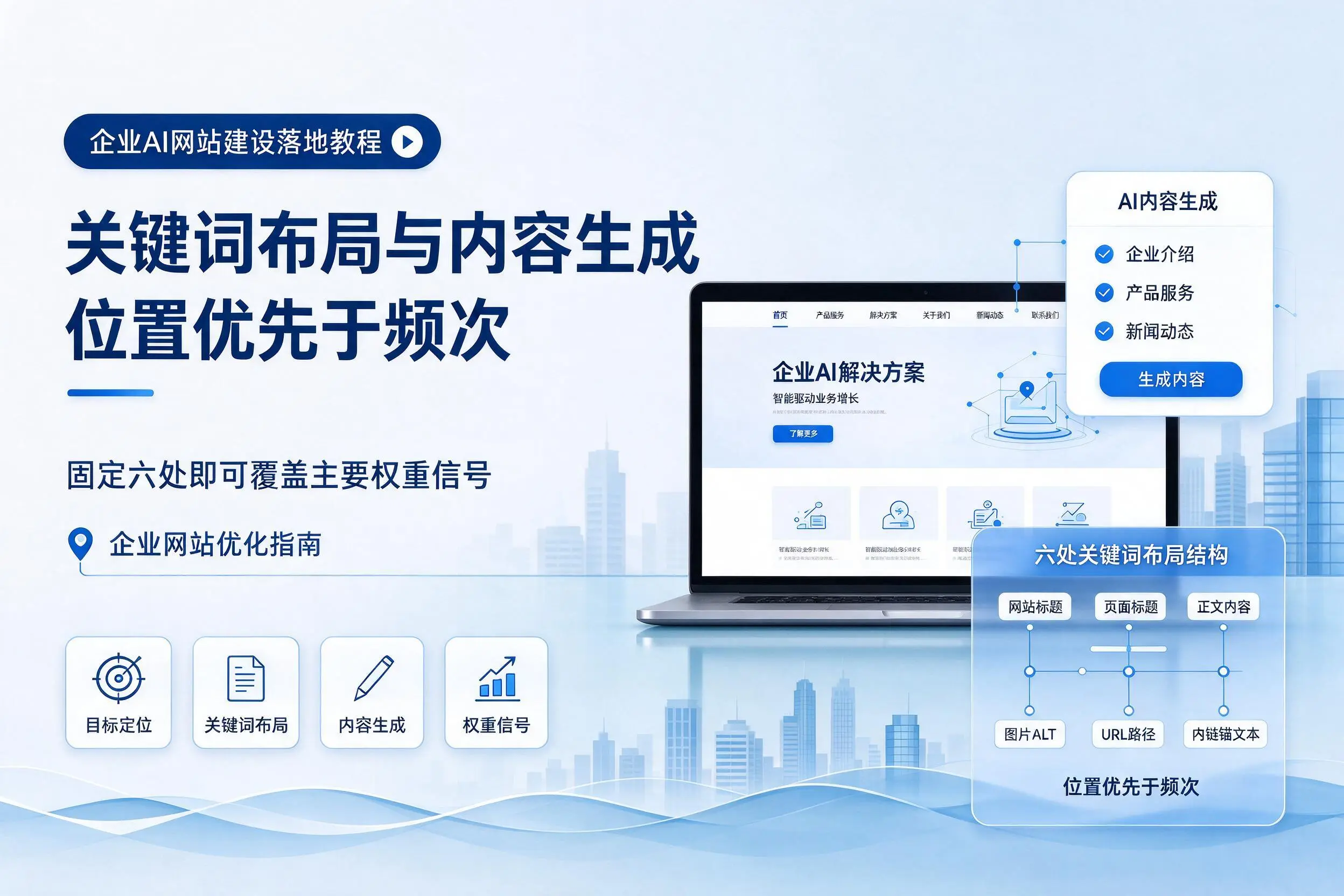 西藏企业AI网站建设落地教程:关键词布局与内容生成